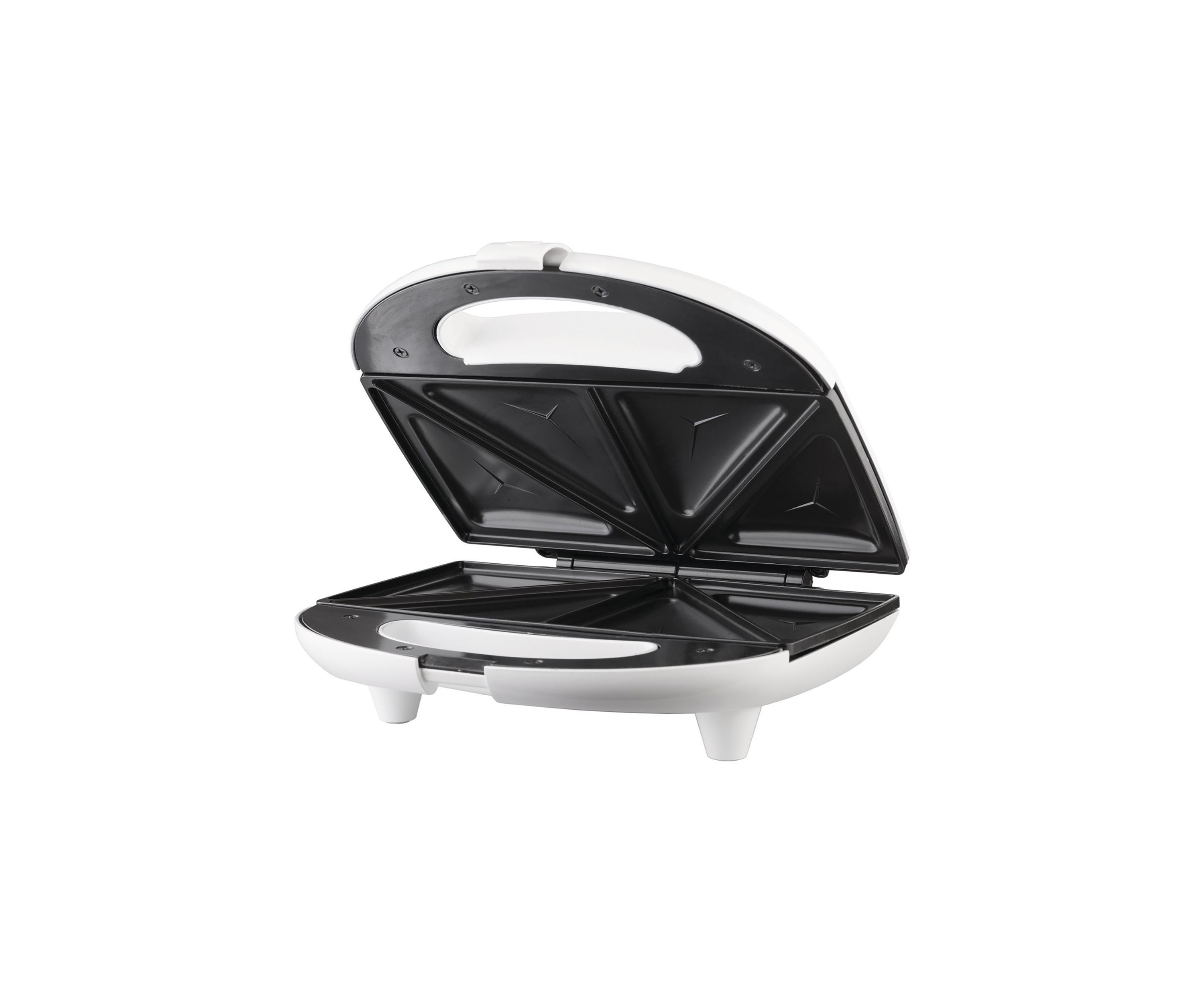Nonstick Compact Dual Sandwich Maker (White)