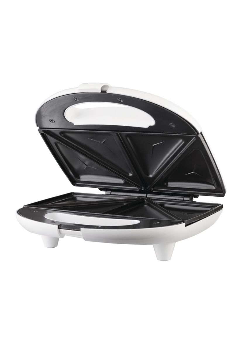 Nonstick Compact Dual Sandwich Maker (White)