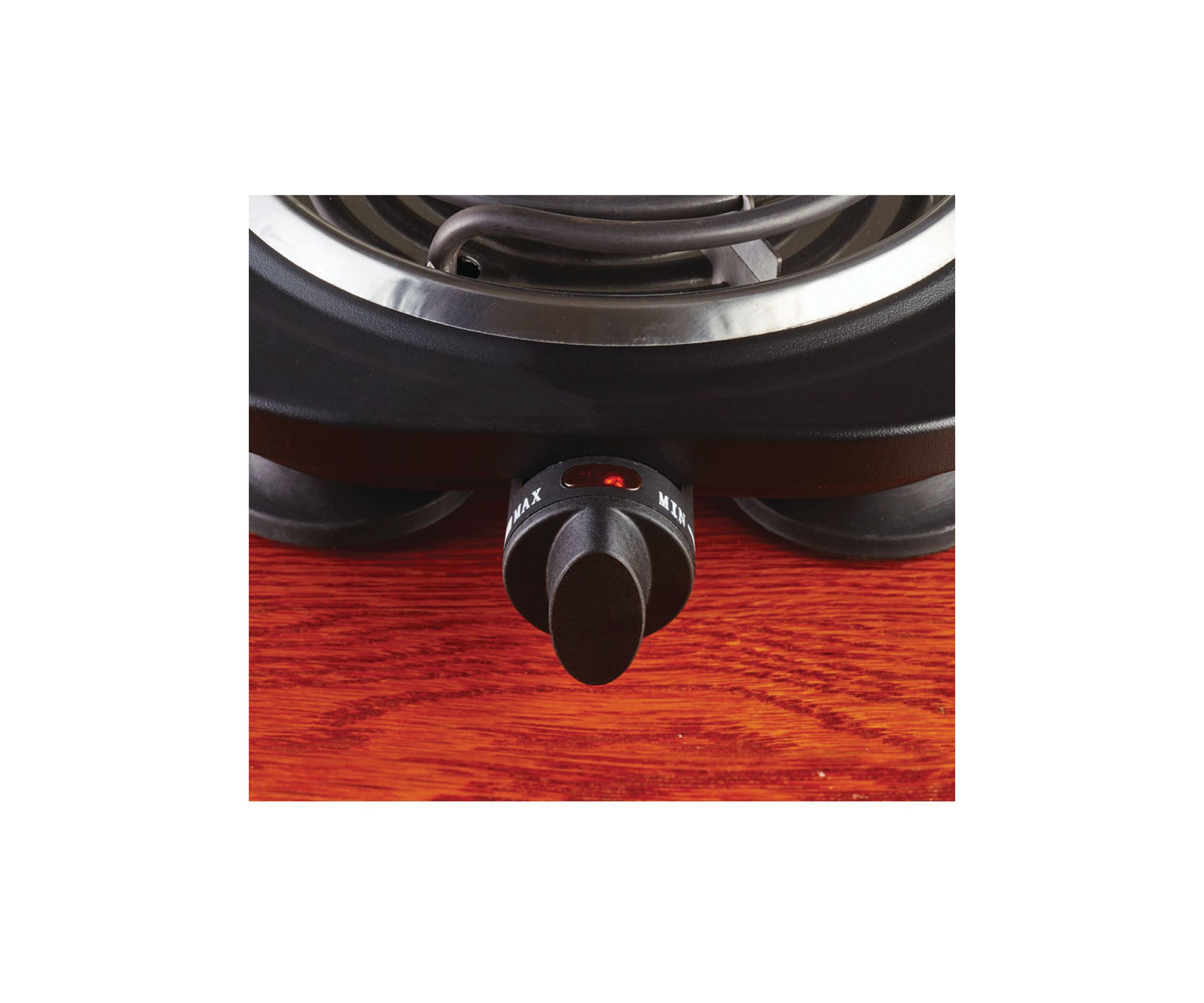 1,000-Watt Single Electric Burner (Black)