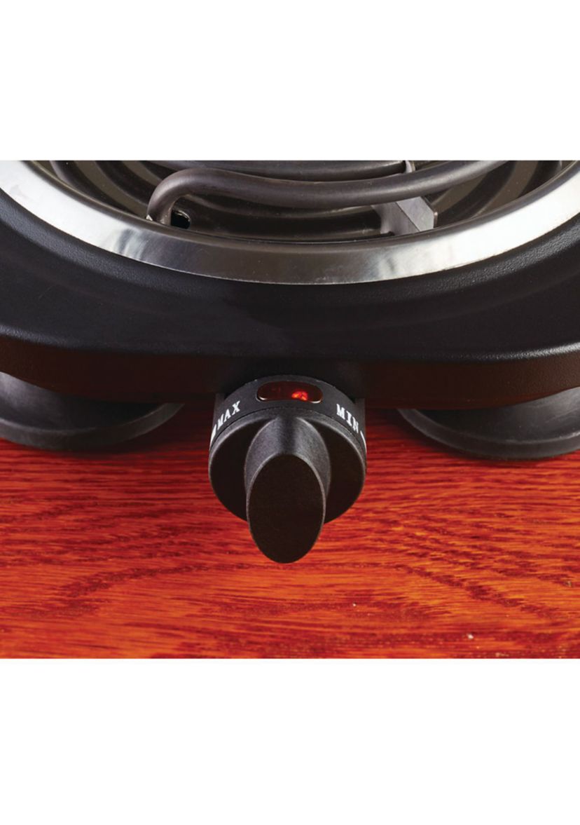 1,000-Watt Single Electric Burner (Black)