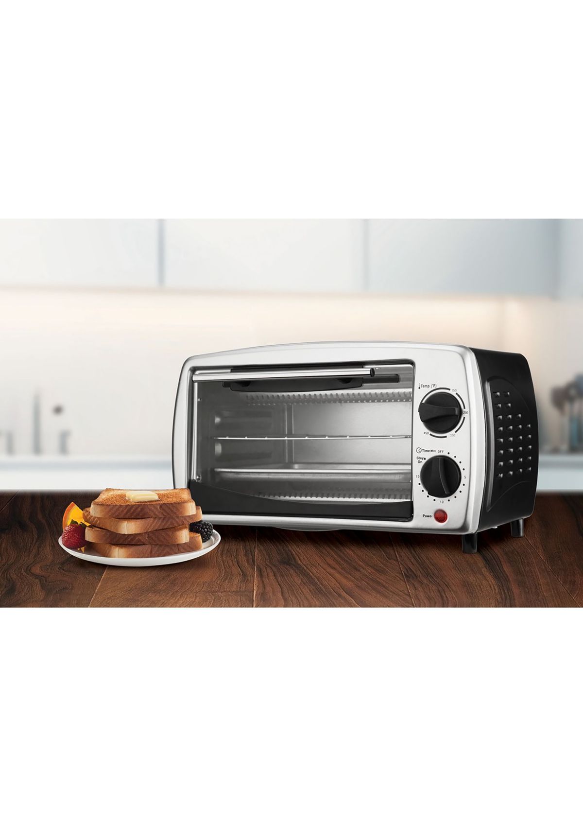 4-Slice Toaster Oven and Broiler (Black)