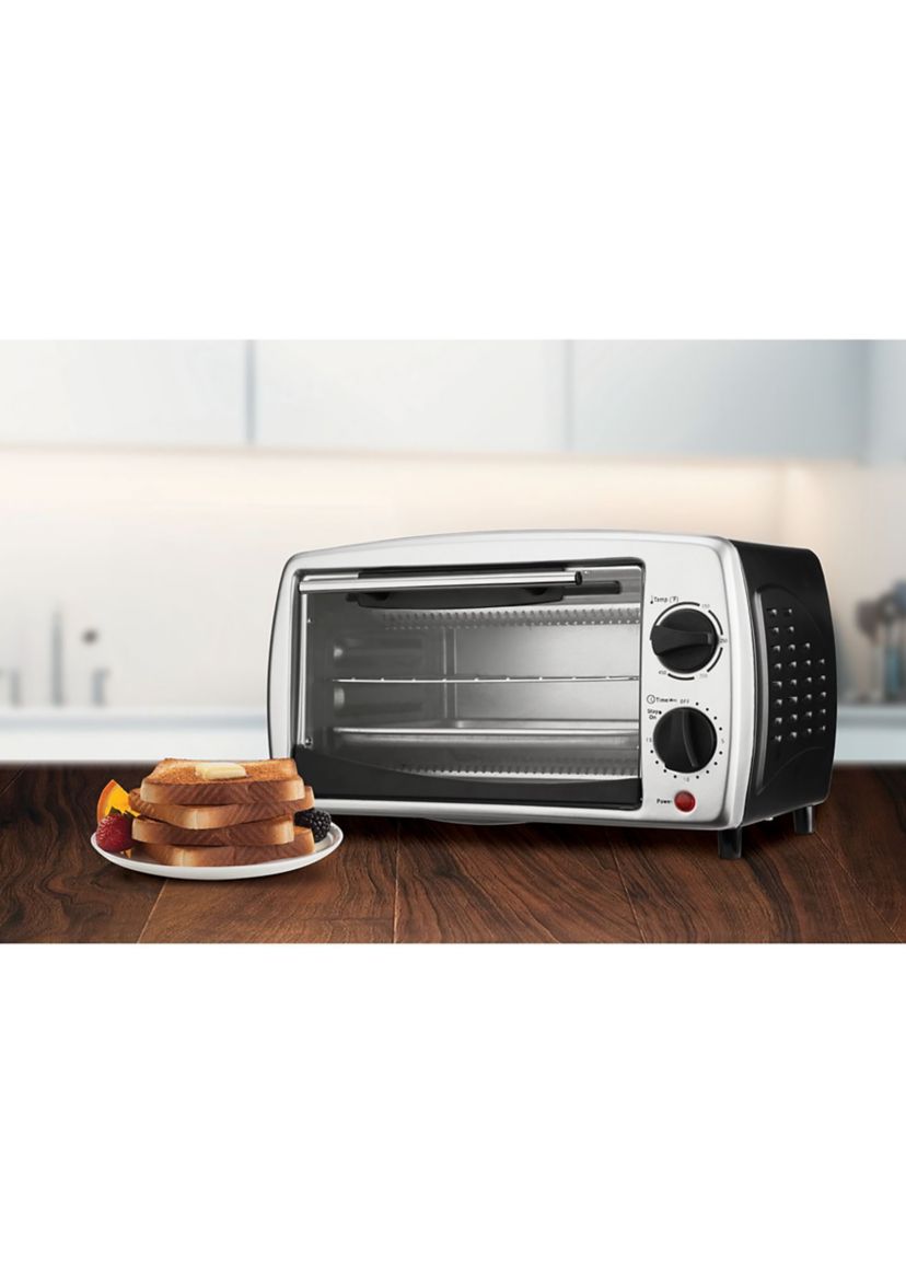 4-Slice Toaster Oven and Broiler (Black)