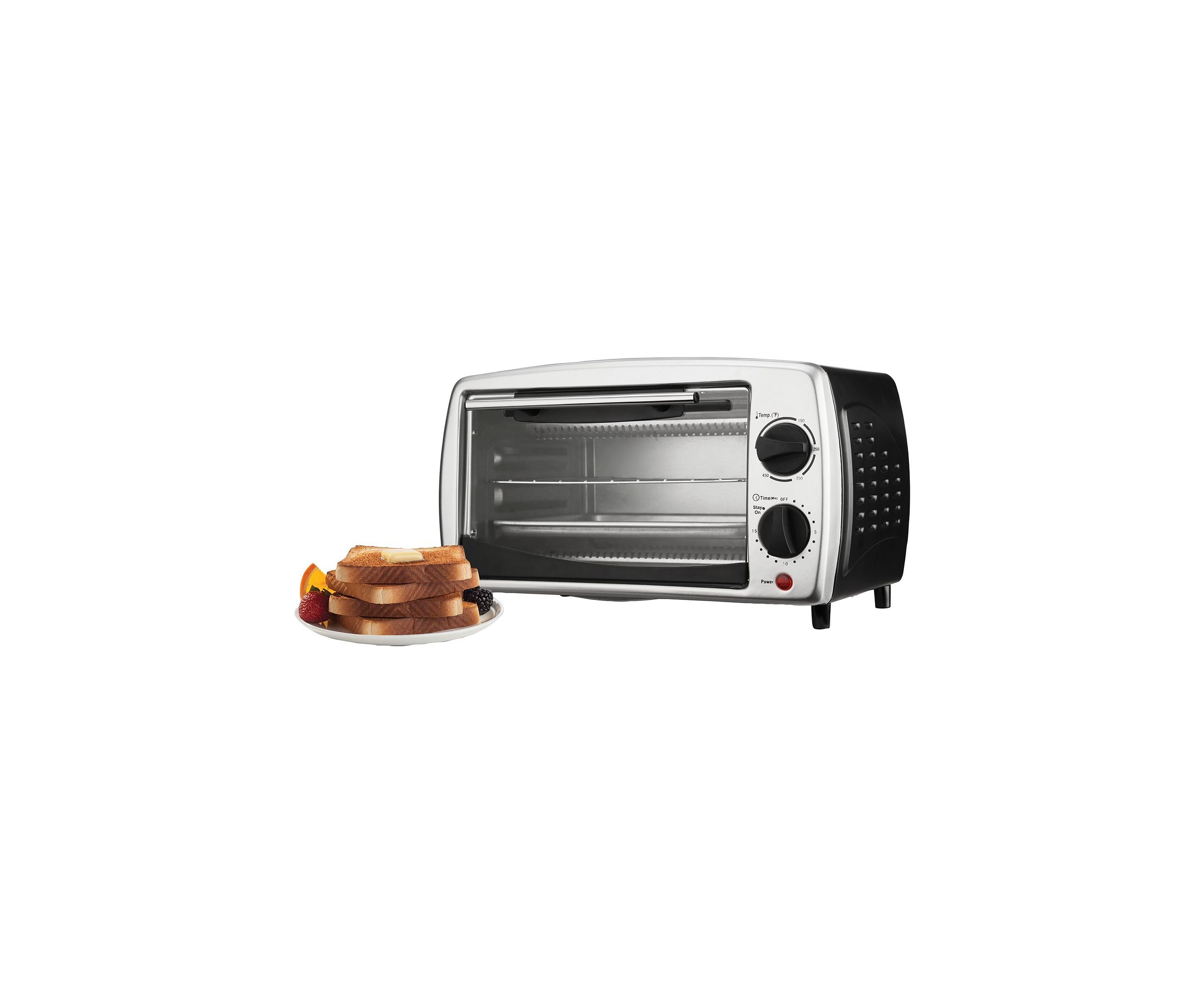 4-Slice Toaster Oven and Broiler (Black)