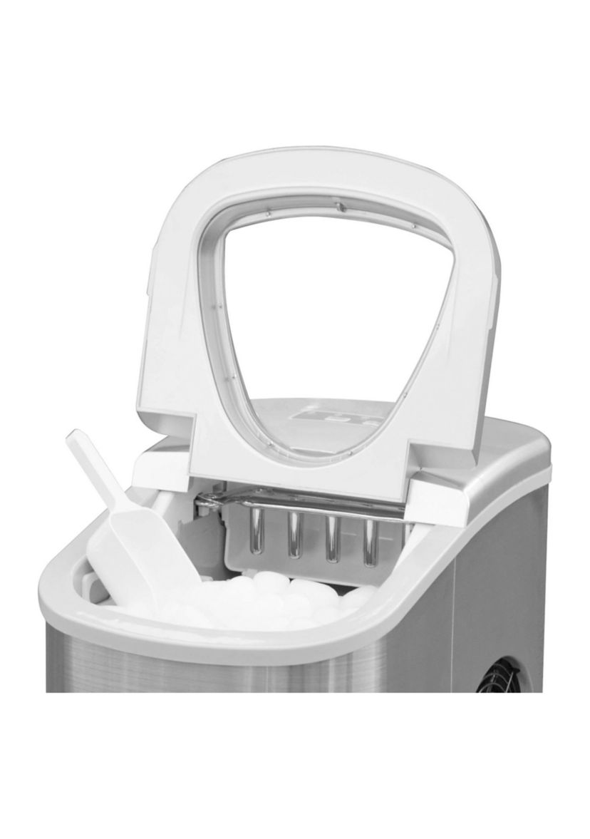 26-Pound Stainless Steel Countertop Ice Maker