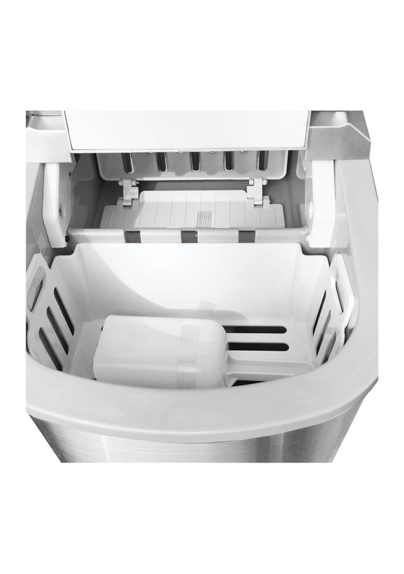 26-Pound Stainless Steel Countertop Ice Maker