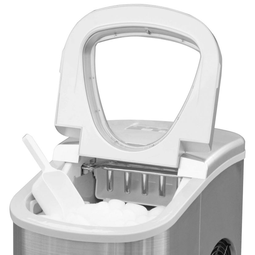 26-Pound Stainless Steel Countertop Ice Maker