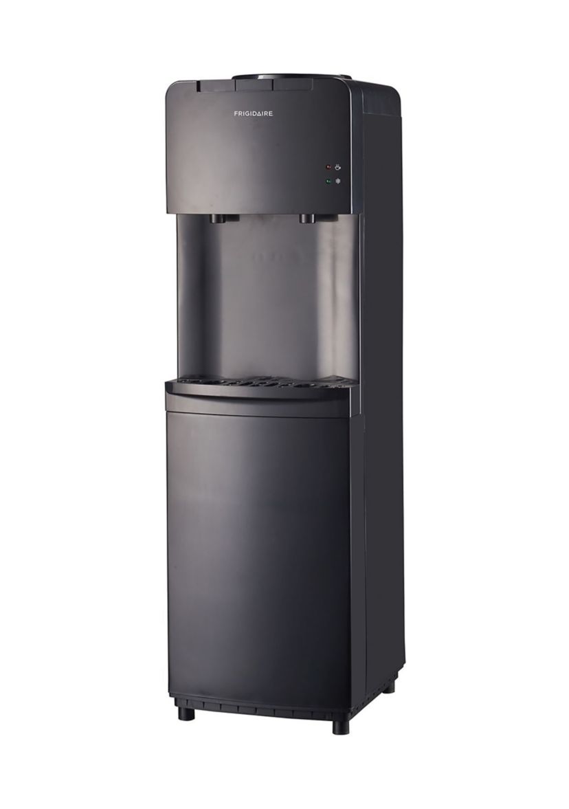 Enclosed Hot and Cold Water Cooler/Dispenser (Black)