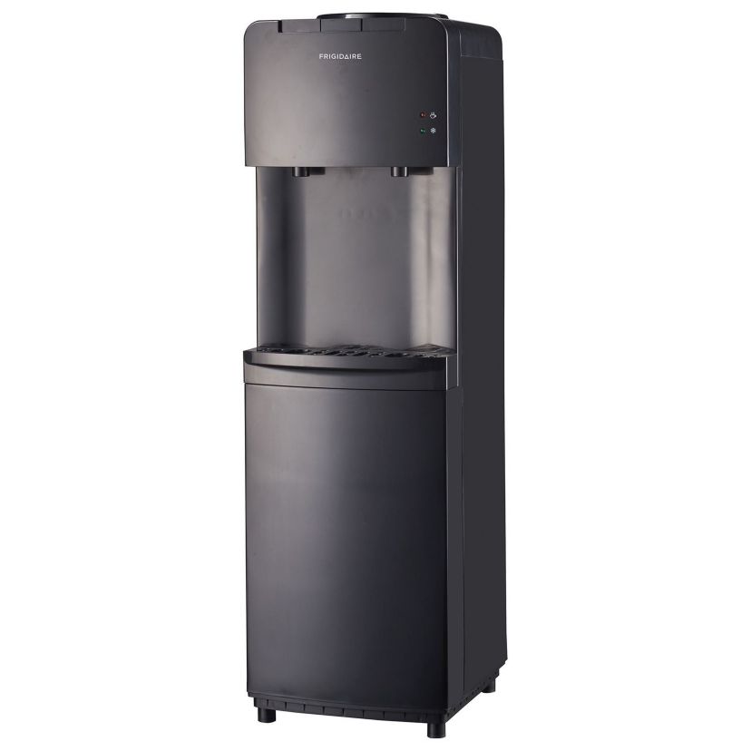 Enclosed Hot and Cold Water Cooler/Dispenser (Black)