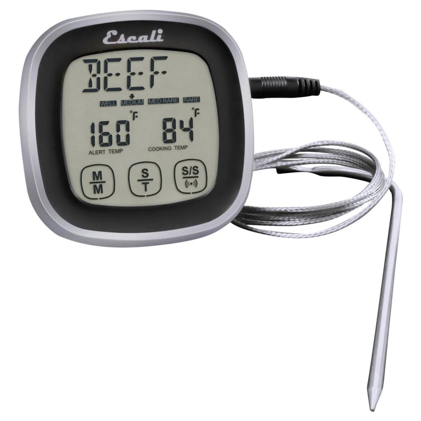 Touch Screen Thermometer and Timer (Black)