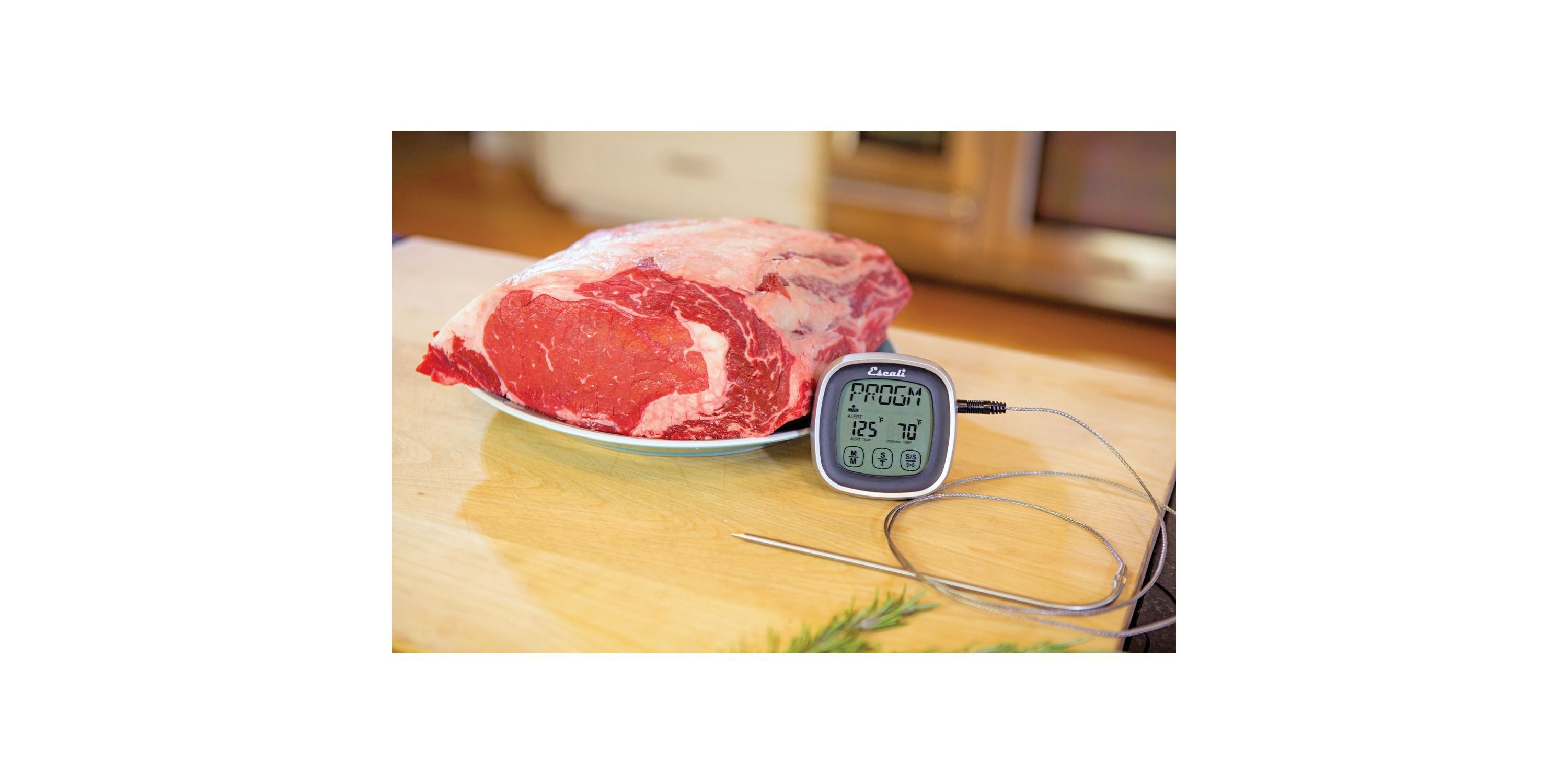 Touch Screen Thermometer and Timer (Black)