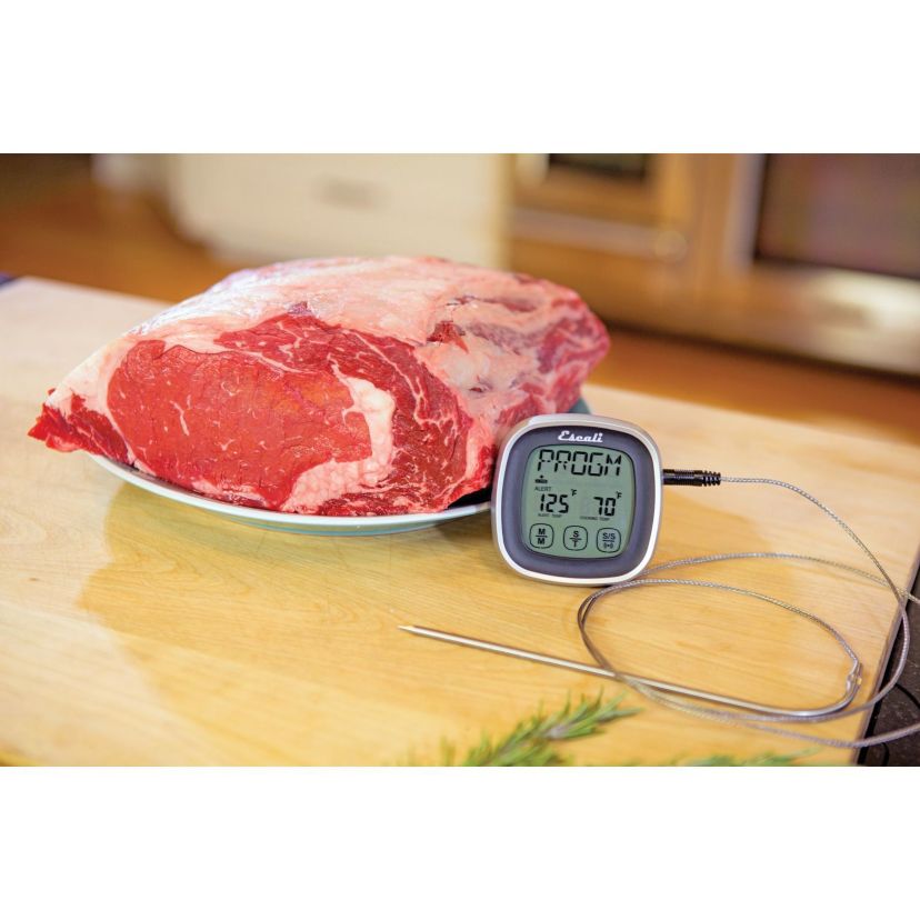 Touch Screen Thermometer and Timer (Black)