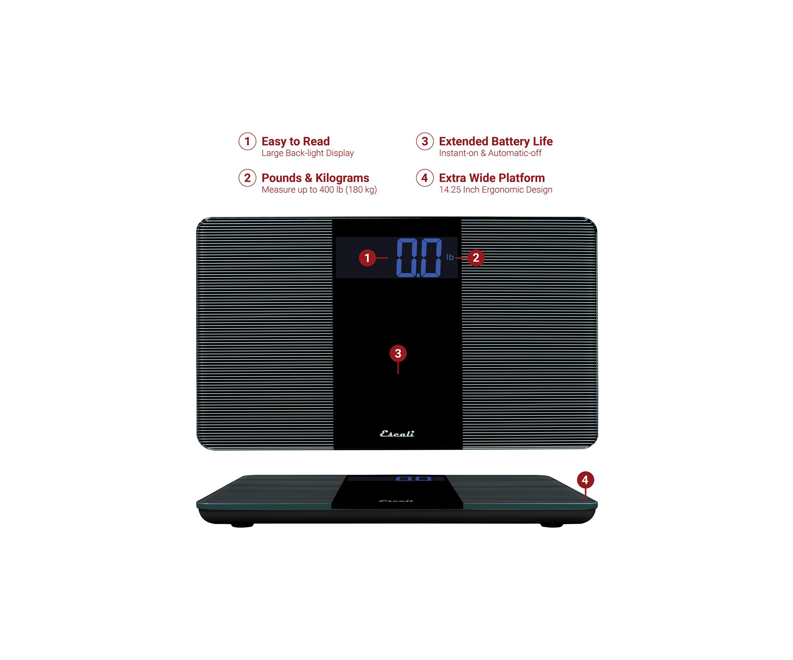 Extra-Wide Bathroom Scale