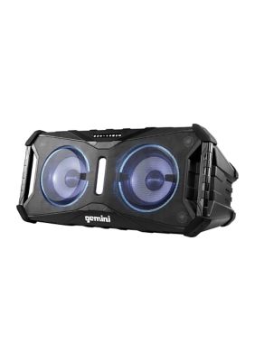 Gemini Soundsplash Dual 8-Inch 400-Watt Floating Bluetooth True Wireless Rechargeable Speaker With Led Party Lighting, Black -  0747705007575