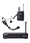 Single Channel UHF Wireless Microphone System with Headset and Lavalier Microphones