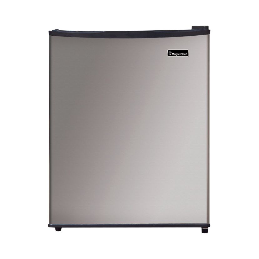2.4 Cubic-Ft Stainless Steel Refrigerator