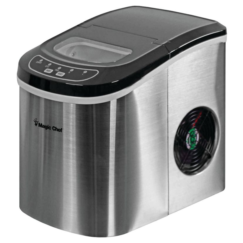 27-Pound-Capacity Portable Ice Maker (Stainless with Black Top)