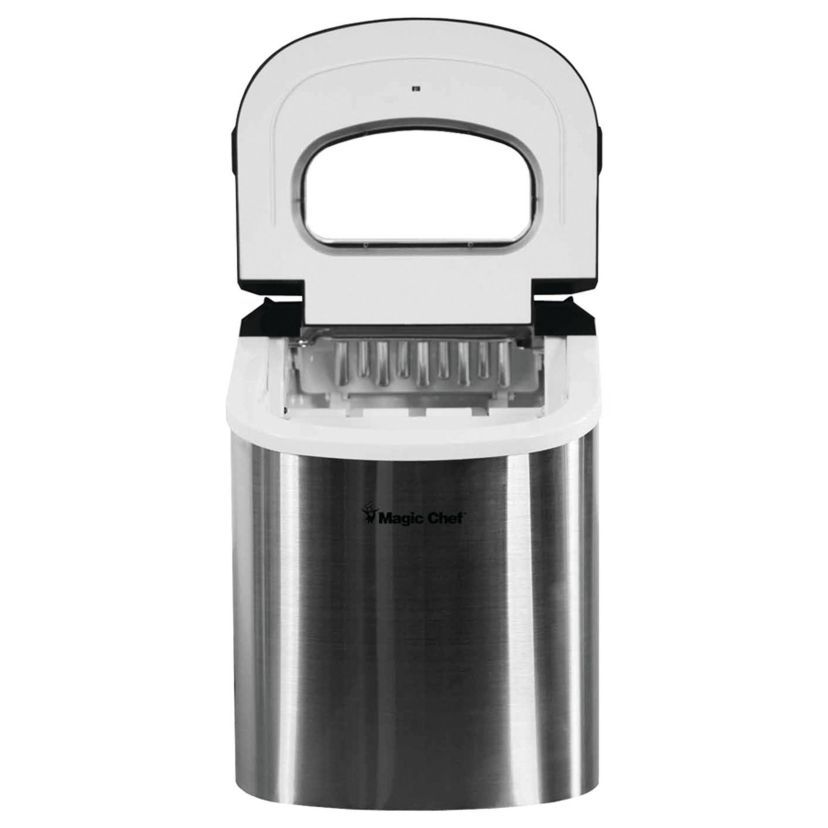 27-Pound-Capacity Portable Ice Maker (Stainless with Black Top)