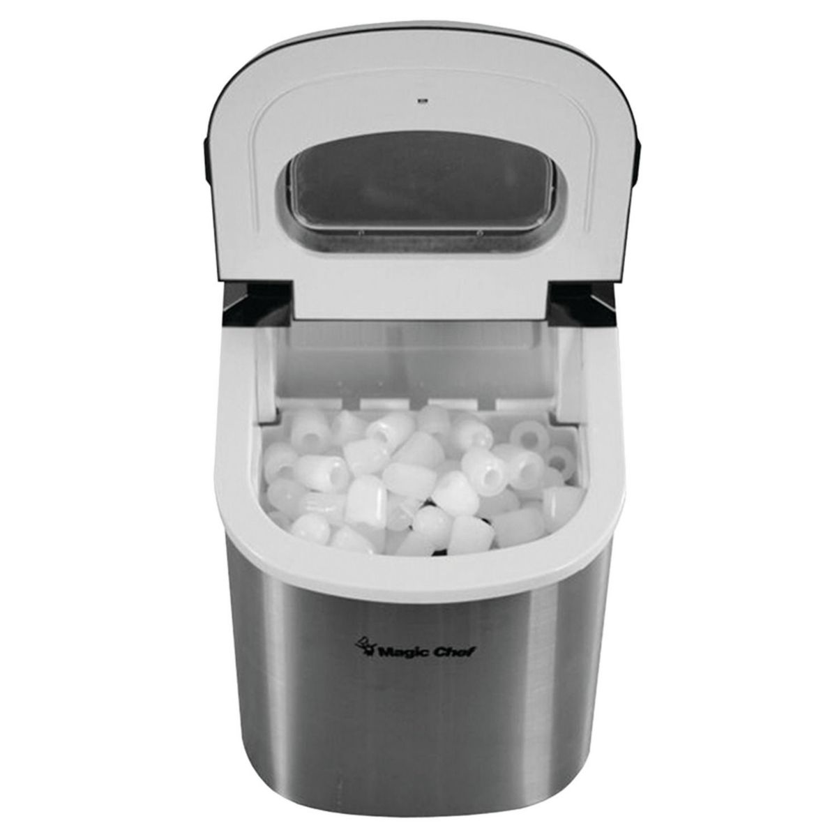 27-Pound-Capacity Portable Ice Maker (Stainless with Black Top)