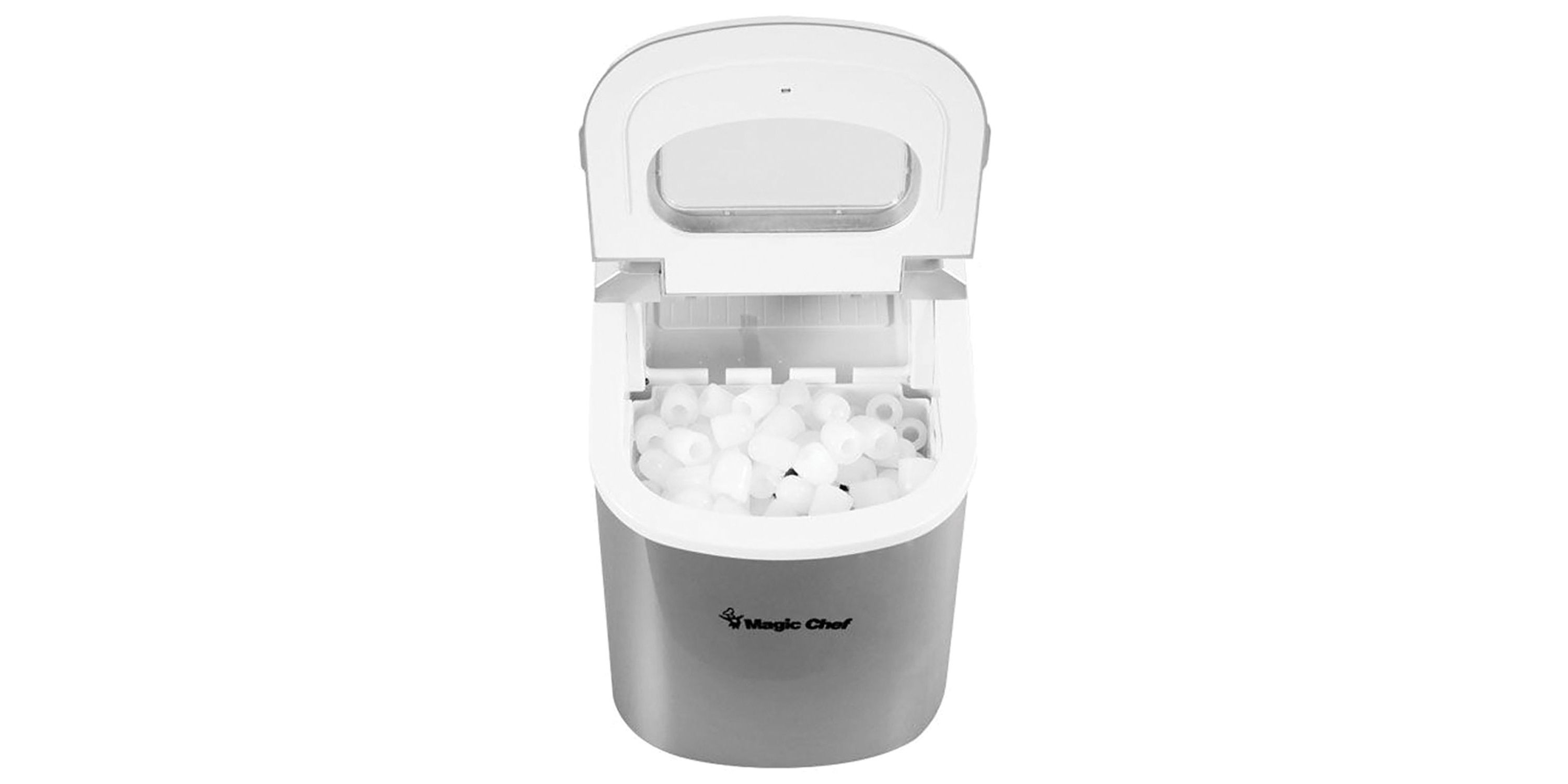 27-Pound-Capacity Portable Ice Maker (Silver with Silver Top)