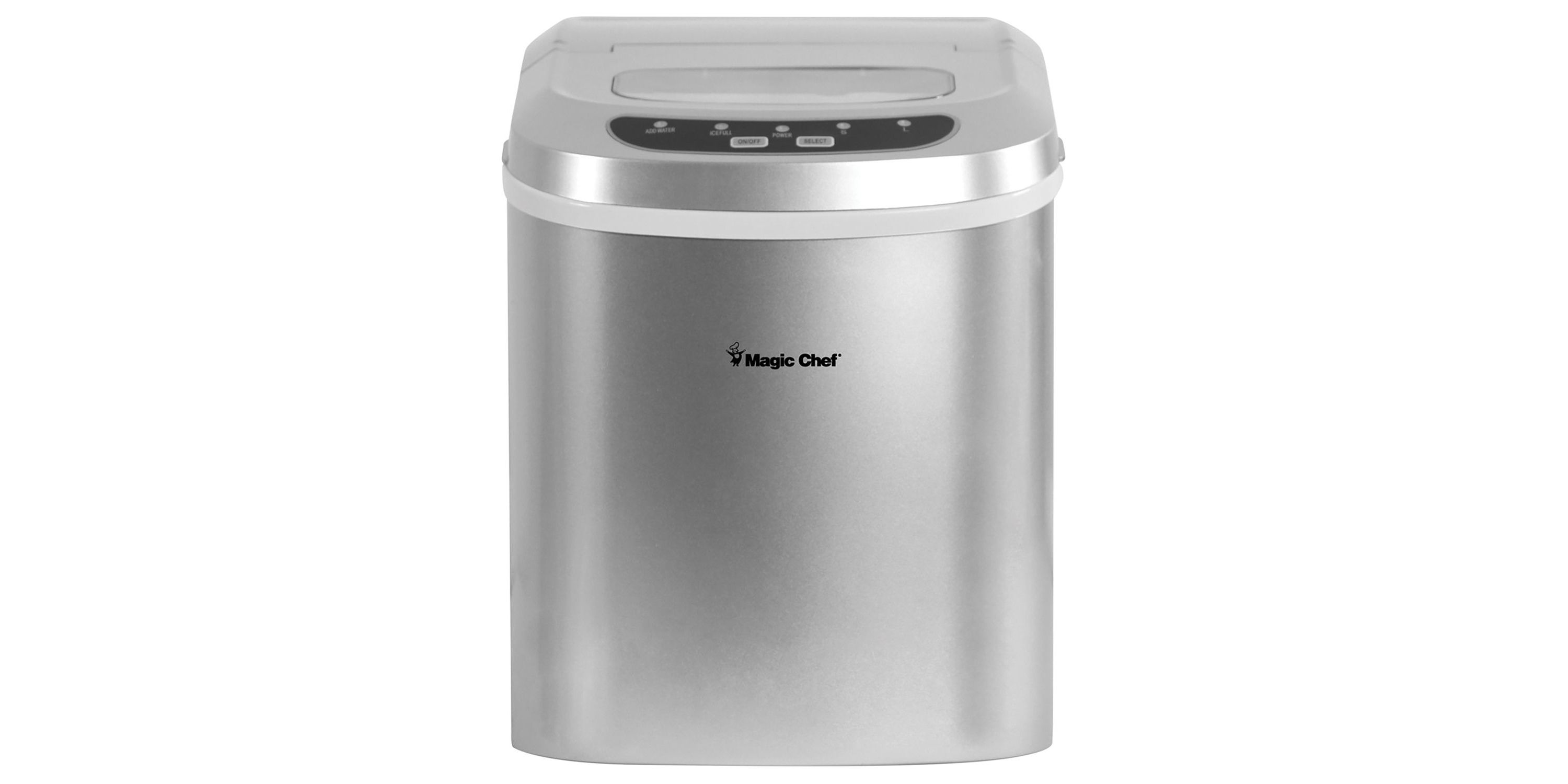 27-Pound-Capacity Portable Ice Maker (Silver with Silver Top)
