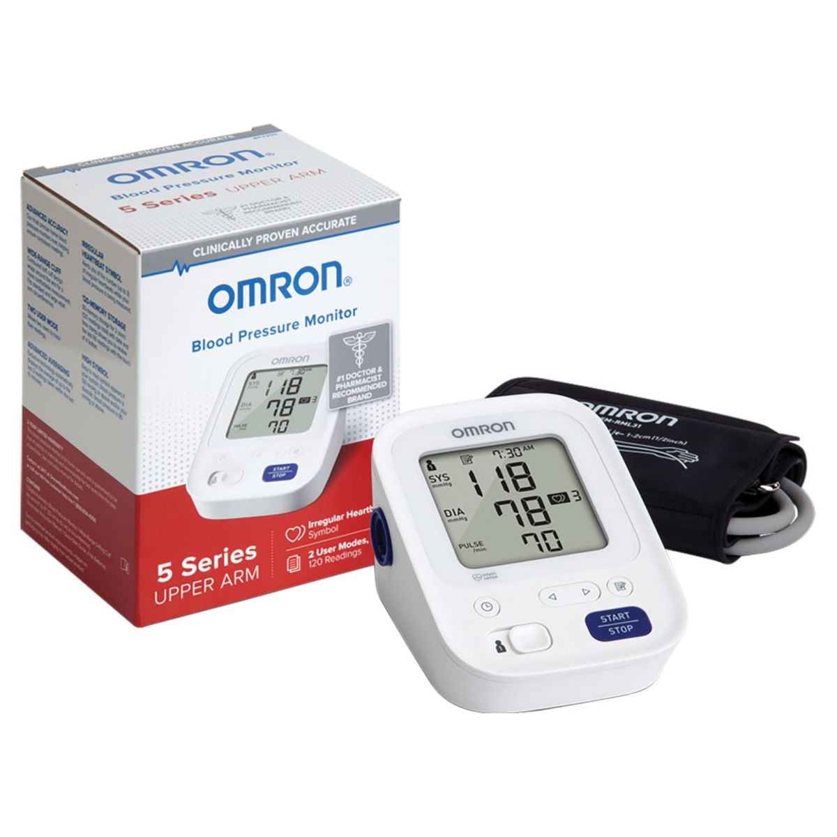 5 Series Digital Upper Arm Blood Pressure Monitor with D-Ring Cuff