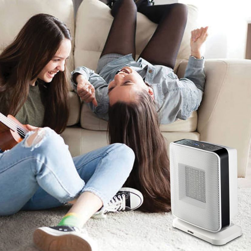1,500-Watt-Max Portable Oscillating Ceramic Heater with Electronic Digital Thermostat