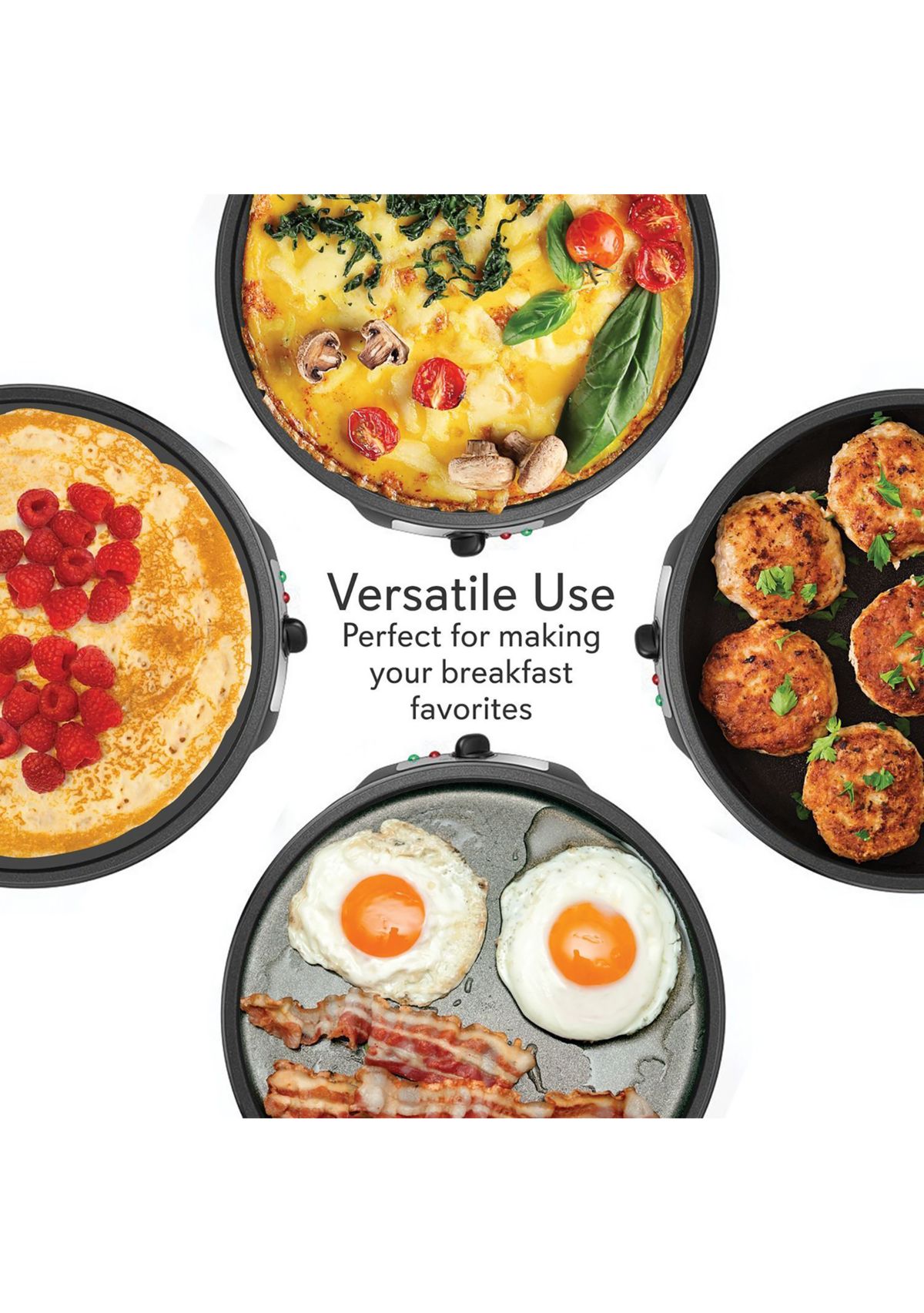 Electric Griddle and Crepe Maker