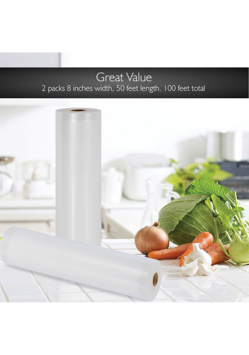 Universal 8-Inch Vacuum Sealer Bags (100 Feet)