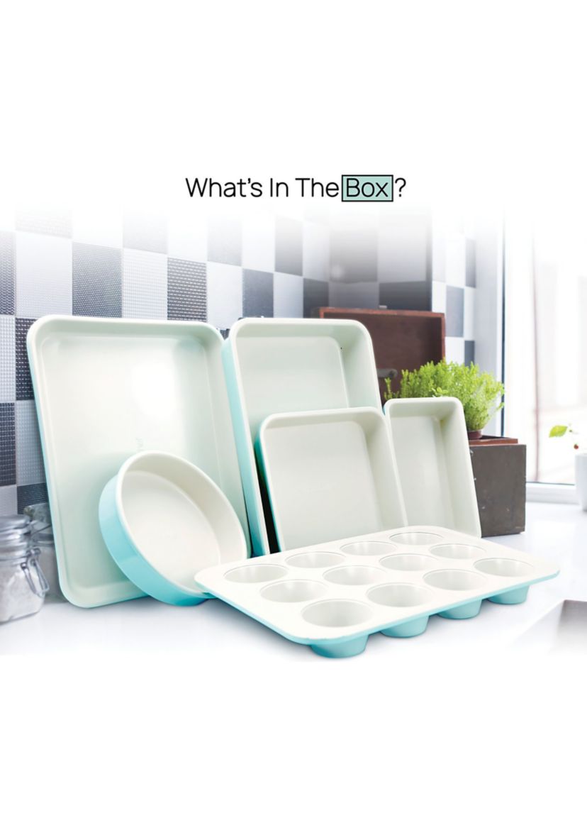 Non-Stick Black Baking Pans (Blue)