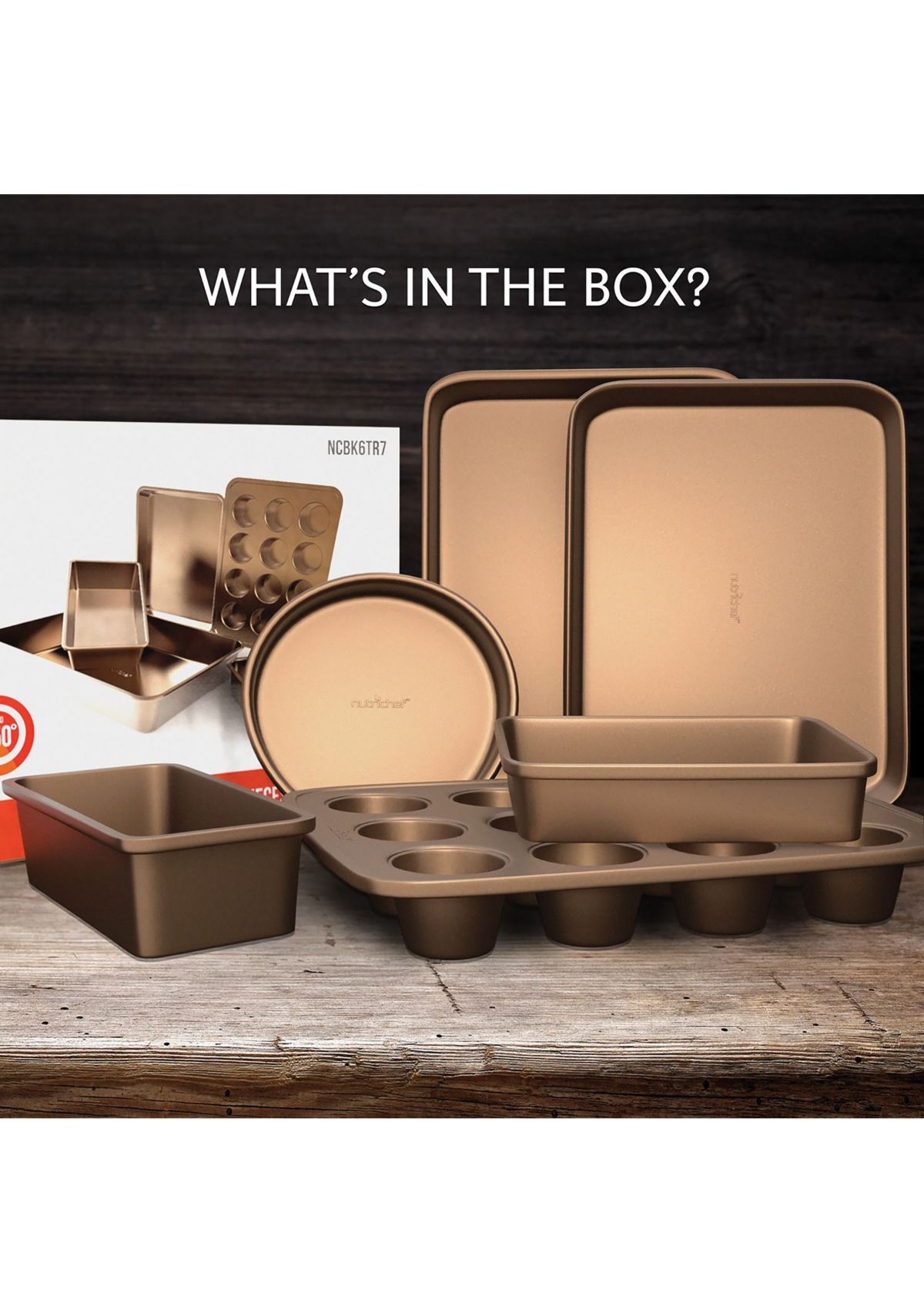 6-Piece Nonstick Kitchen Bakeware Set