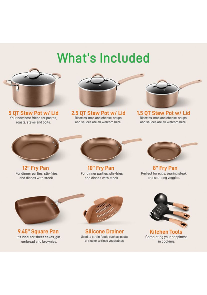 20-Piece Kitchenware Pots and Pans Set