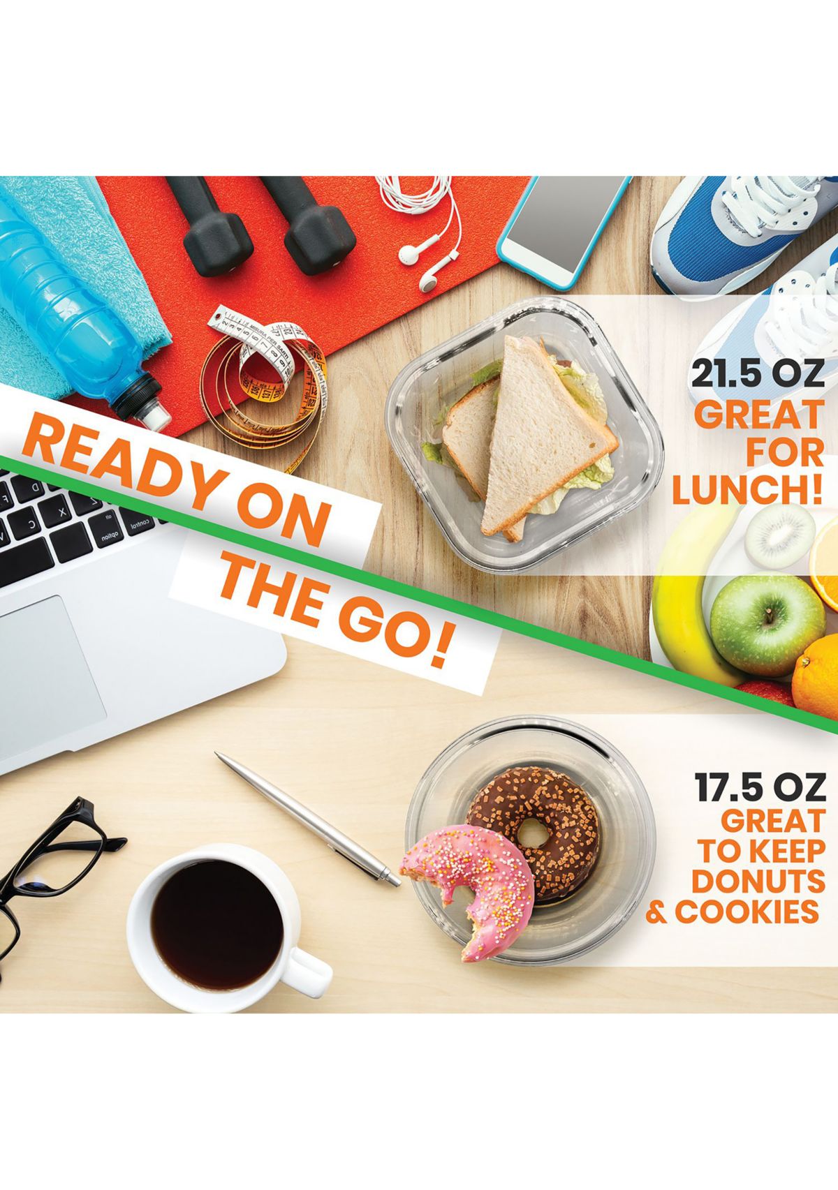 24-Piece Stackable Borosilicate Glass Food Storage Containers Set (Gray)