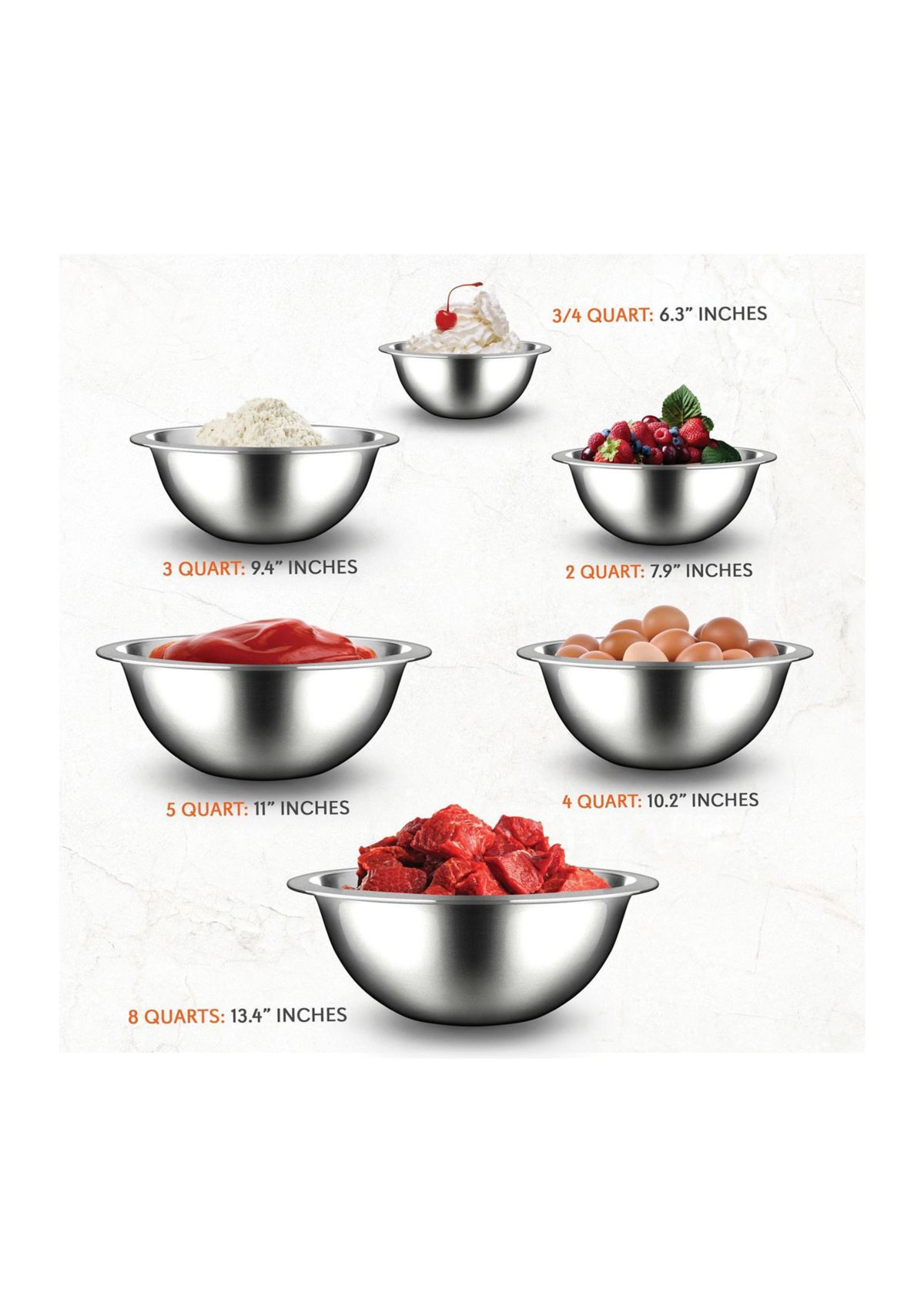 Stainless Steel Mixing Bowl Set