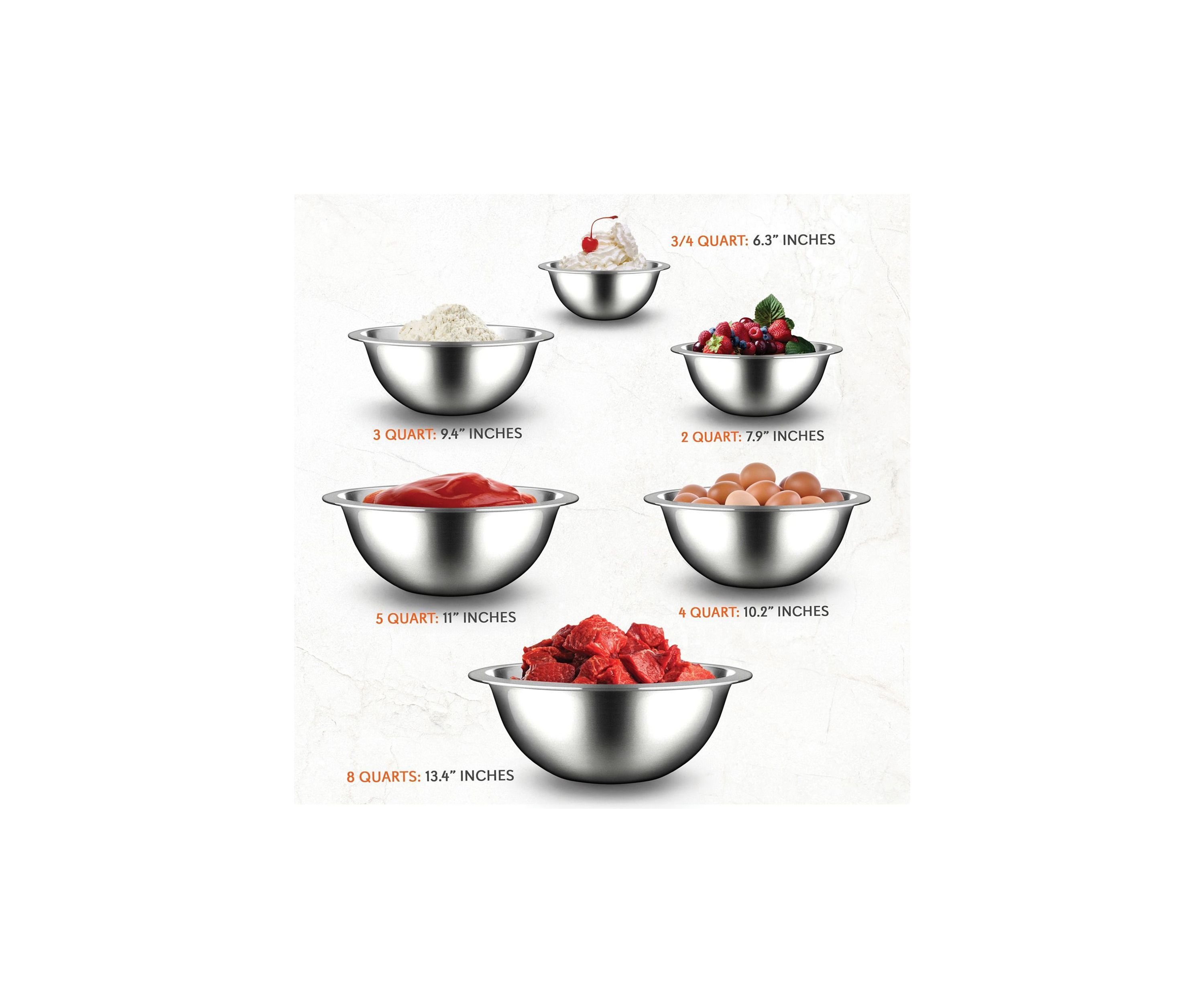 Stainless Steel Mixing Bowl Set