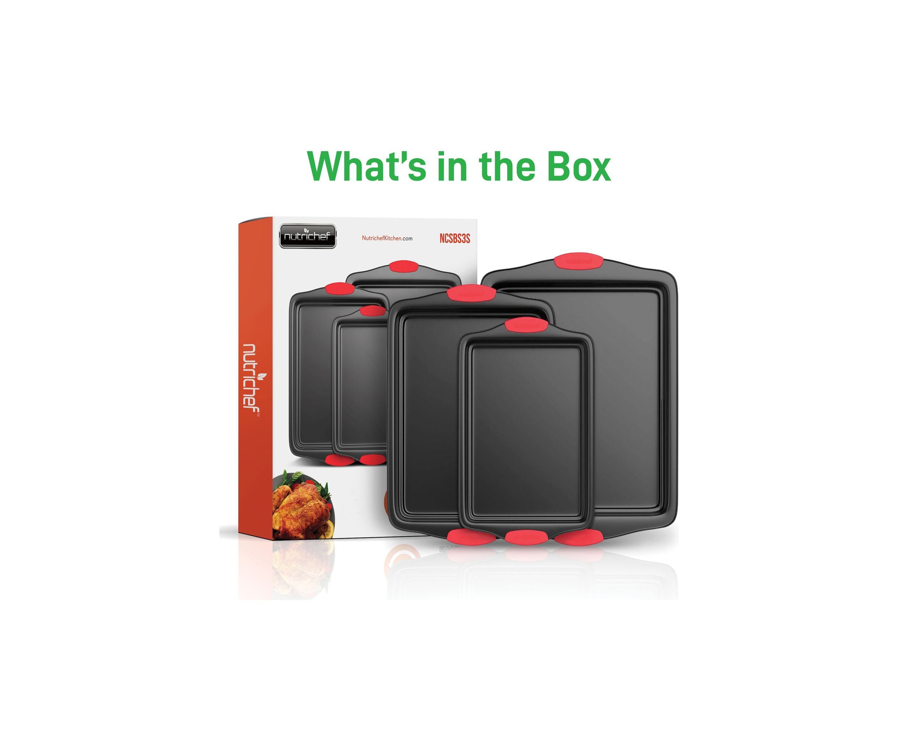 3-Piece Steel Non-Stick Bakeware Set