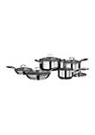 Stainless Steel Non Stick 10 Piece Cookware Set with Stainless Steel Handles