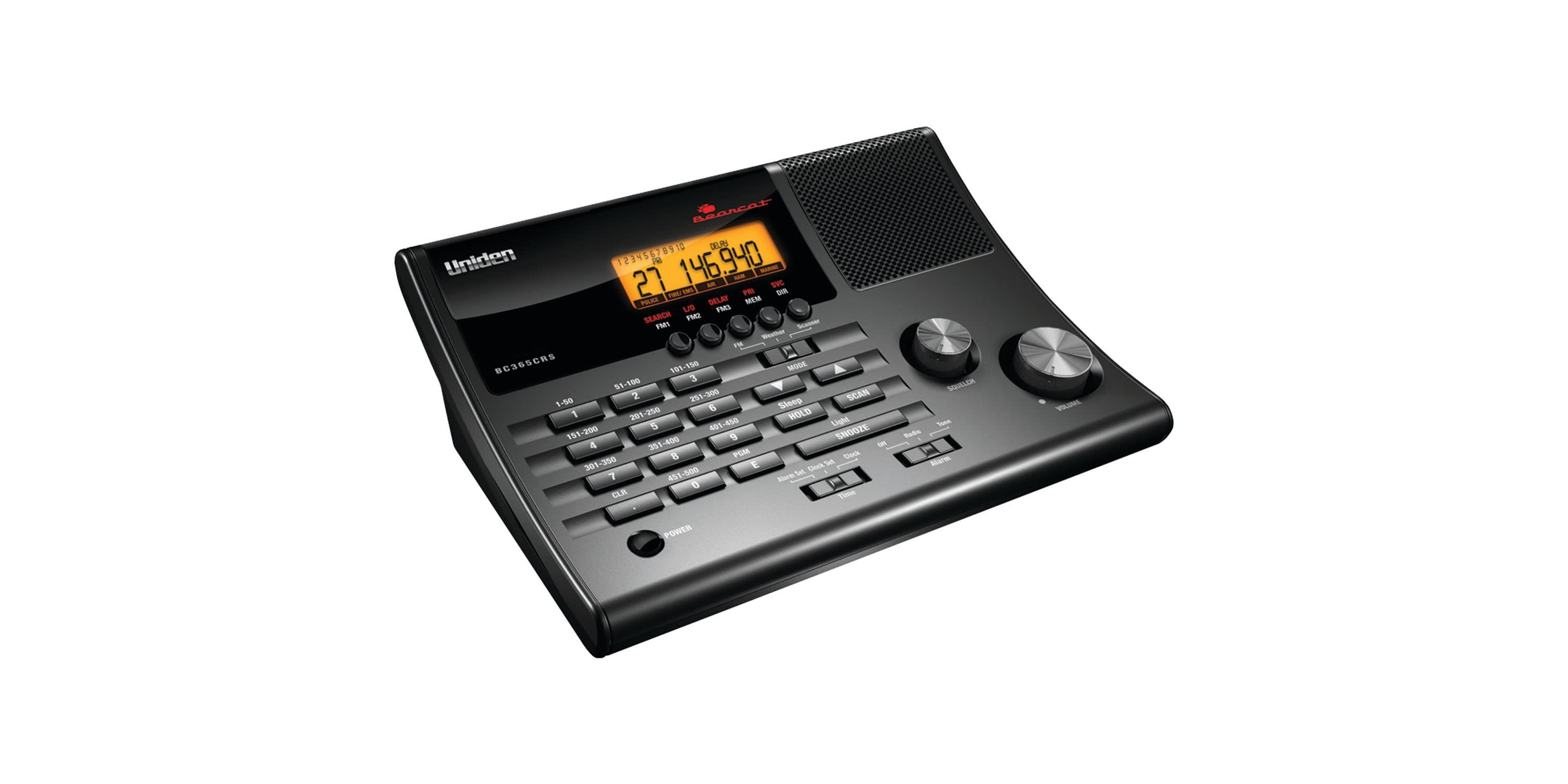 500-Channel Radio Scanner with Weather Alert, Black