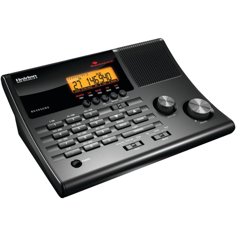 500-Channel Radio Scanner with Weather Alert, Black