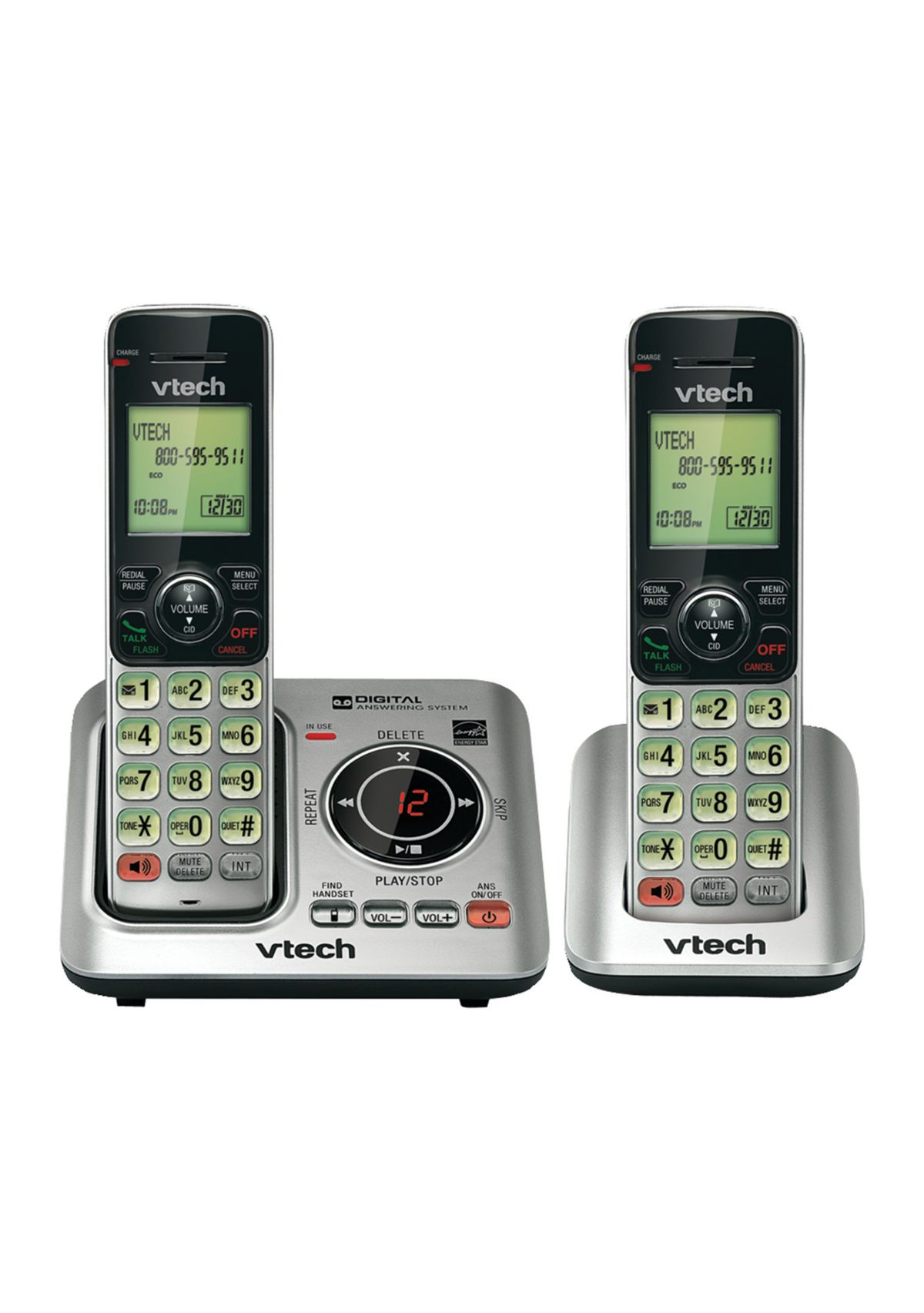DECT 6.0 Expandable Speakerphone with Caller ID 2 Handset System