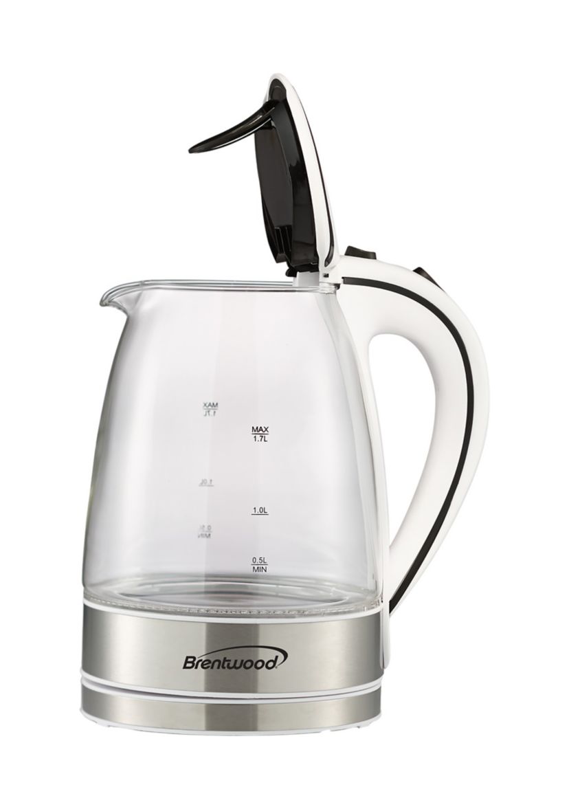 1.7 Liter Cordless Tempered-Glass Electric Kettle