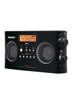 Digital Portable Stereo Receiver with AM/FM Radio (White)
