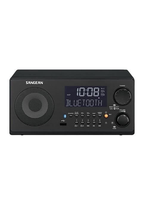FM-RBDS/AM/USB Bluetooth Digital Tabletop Radio with Remote
