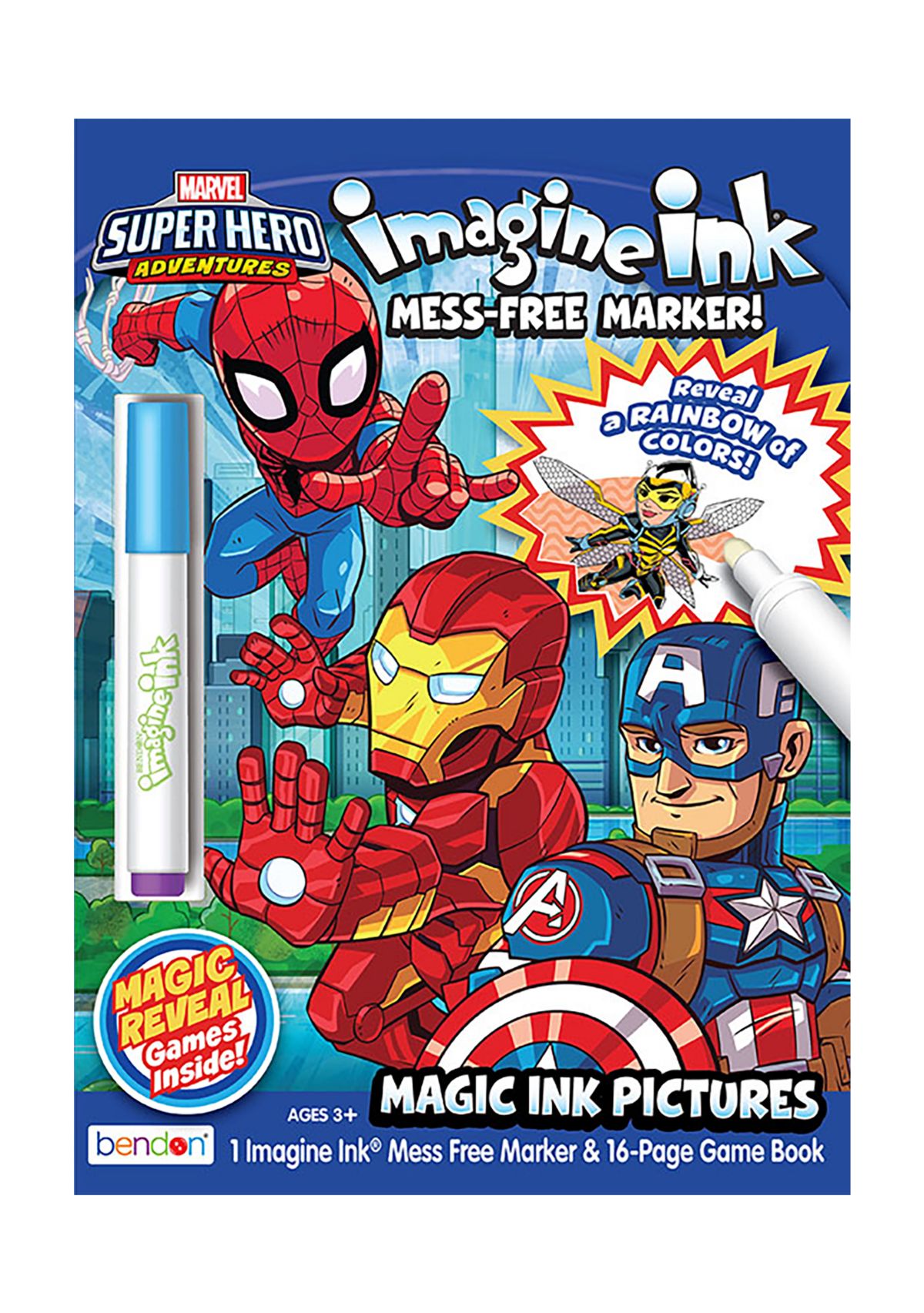 Bendon Marvel Super Hero Imagine Ink Coloring Book | Belk