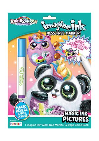 Rainbocorns Imagine Ink Coloring Book with Mess Free Marker 