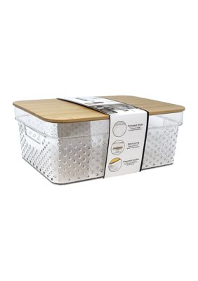 big w bamboo lid container