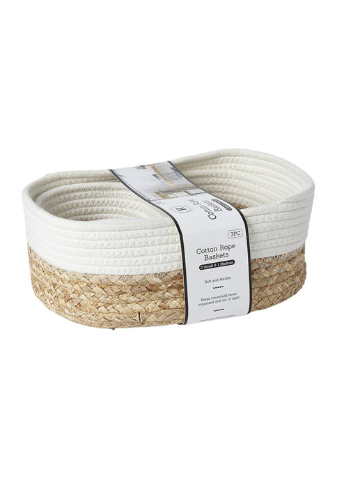Heritage Living Cotton Rope Baskets