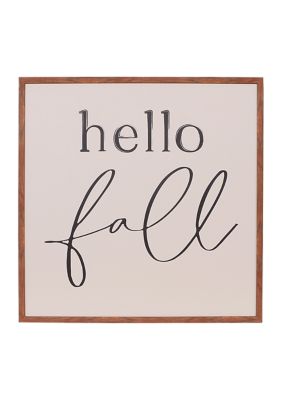 Hello Fall Wall Art