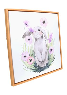 Bunny Flowers Wall Art