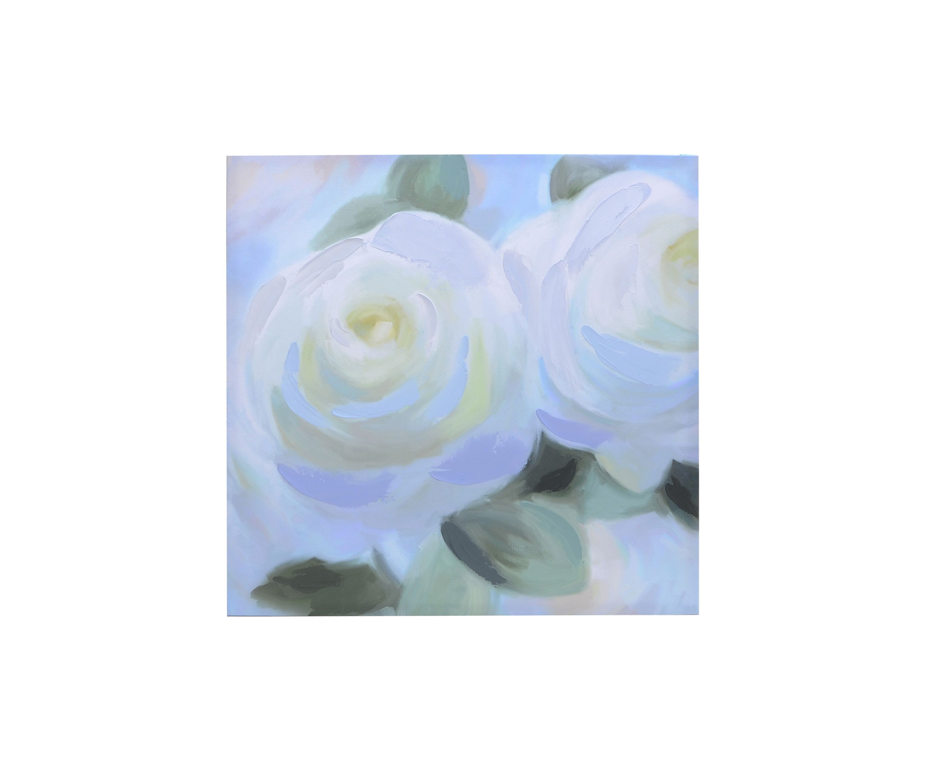 White Rose Wall Art