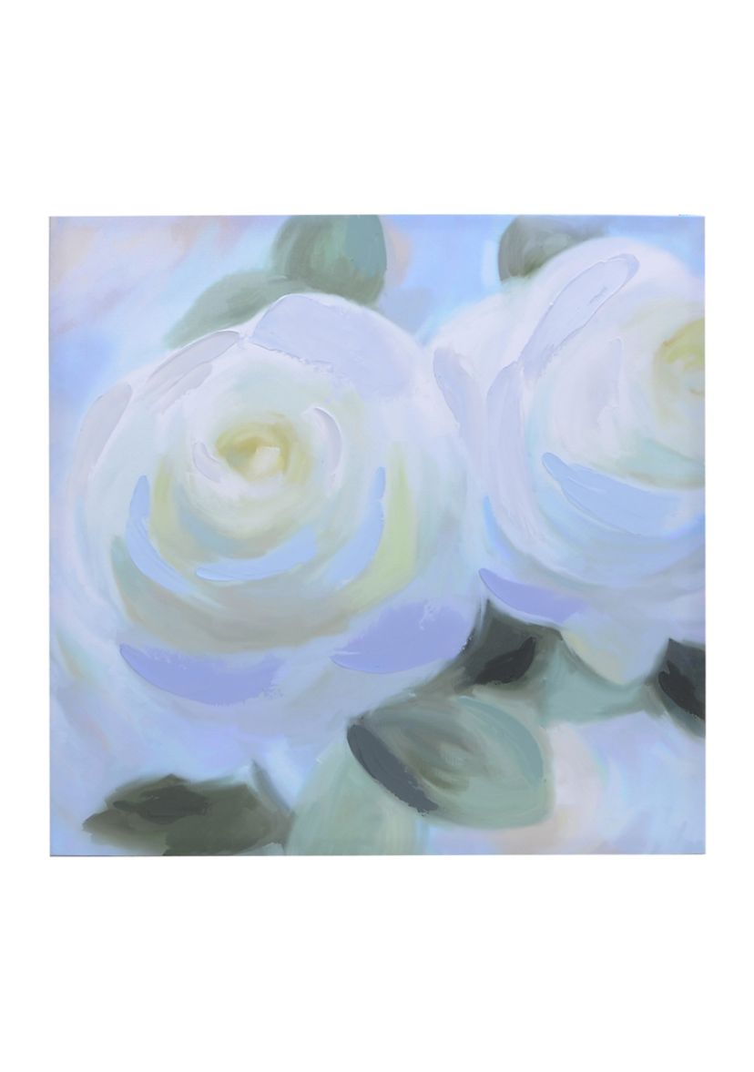 White Rose Wall Art